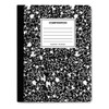 Quad Rule Composition Book, Quadrille Rule, Black Marble Cover, 9.75 X 7.5, 100 Sheets