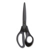 Non-stick Titanium-coated Scissors, 8" Long, 3.86" Cut Length, Charcoal Black Blades, Black/gray Straight Handle Non-stick Titanium-coated Scissors, 8" Long, 3.86" Cut Length, Charcoal Black Blades, Black/gray Straight Handle