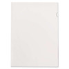 Poly Color Transparent File Jackets, Letter Size, Clear, 50/box