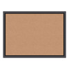 Cork Bulletin Board, 24 X 18, Natural Surface, Black Frame