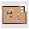 Cork Bulletin Board, 24 X 18, Natural Surface, Black Frame