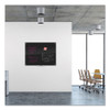 Glass Dry Erase Board, 48 X 36, Black Surface