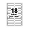 No-iron Fabric Labels, 0.5 X 1.75, White, 18/sheet, 3 Sheets/pack No-iron Fabric Labels, 0.5 X 1.75, White, 18/sheet, 3 Sheets/pack