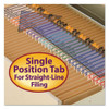 Heavyweight Kraft File Folder, Straight Tabs, Legal Size, 0.75" Expansion, 11-pt Kraft, Brown, 100/box