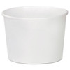 Double Poly Paper Food Containers, 8 Oz, 3.8" Diameter X 2.4"h, White, 50/pack, 20 Packs/carton