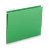 Colored Hanging File Folders With 1/5 Cut Tabs, Letter Size, 1/5-cut Tab, Green, 25/box