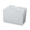 Reinforced Top Tab Colored File Folders, 1/3-cut Tabs: Assorted, Legal Size, 0.75" Expansion, Gray, 100/box