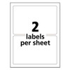 Durable Permanent Id Labels With Trueblock Technology, Laser Printers, 5 X 8.13, White, 2/sheet, 50 Sheets/pack Durable Permanent Id Labels With Trueblock Technology, Laser Printers, 5 X 8.13, White, 2/sheet, 50 Sheets/pack