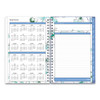 Lindley Weekly/monthly Planner, Lindley Floral Artwork, 8 X 5, White/blue/green Cover, 12-month (jan To Dec): 2024 Lindley Weekly/monthly Planner, Lindley Floral Artwork, 8 X 5, White/blue/green Cover, 12-month (jan To Dec): 2024