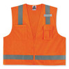 Glowear 8249z-s Single Size Class 2 Economy Surveyors Zipper Vest, Polyester, 3x-large, Orange Glowear 8249z-s Single Size Class 2 Economy Surveyors Zipper Vest, Polyester, 3x-large, Orange