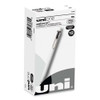 Unione Gel Pen, Retractable, Medium 0.7 Mm, Black Ink, White/black Barrel, Dozen Unione Gel Pen, Retractable, Medium 0.7 Mm, Black Ink, White/black Barrel, Dozen