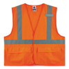 Glowear 8225hl Class 2 Standard Solid Hook And Loop Vest, Polyester, Orange, Large/x-large
