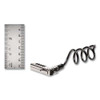 Slim Portable Combination Lock For Standard Slot, 6 Ft Carbon Steel Cable, Black/silver Slim Portable Combination Lock For Standard Slot, 6 Ft Carbon Steel Cable, Black/silver
