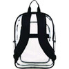 Clear With Color Trim Backpack, 11.5" X 5" X 16.5", Clear/black Clear With Color Trim Backpack, 11.5" X 5" X 16.5", Clear/black