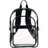 Clear With Color Trim Backpack, 11.5" X 5" X 16.5", Clear/black Clear With Color Trim Backpack, 11.5" X 5" X 16.5", Clear/black