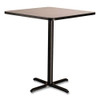 Cafe Table, 36w X 36d X 42h, Square Top/x-base, Gray Nebula Top, Black Base Cafe Table, 36w X 36d X 42h, Square Top/x-base, Gray Nebula Top, Black Base