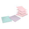 100% Recycled Paper Super Sticky Notes, 3" X 3", Wanderlust Pastels, 70 Sheets/pad, 6 Pads/pack 100% Recycled Paper Super Sticky Notes, 3" X 3", Wanderlust Pastels, 70 Sheets/pad, 6 Pads/pack