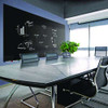 Aria Low-profile Frameless Magnetic Glassboard, 96" X 48", Black Surface
