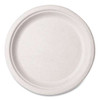 Nourish Molded Fiber Tableware, Compostable, Plate, Sugarcane, 10" Dia, White, 500/carton Nourish Molded Fiber Tableware, Compostable, Plate, Sugarcane, 10" Dia, White, 500/carton
