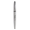 Stainless Steel Porous Point Pen, Stick, Fine 0.5 Mm, Black Ink, Brushed Silver Barrel Stainless Steel Porous Point Pen, Stick, Fine 0.5 Mm, Black Ink, Brushed Silver Barrel