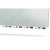 Aria Low-profile Frameless Magnetic Glassboard, 72" X 48", Gray Surface