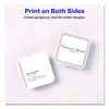 Clean Edge Square Cards, Inkjet, 2.5 X 2.5, 180 Cards, 9 Cards/sheet, 20 Sheets/pack