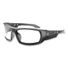Skullerz Odin Safety Glasses, Matte Black Nylon Impact Frame, Anti-fog Clear Polycarbonate Lens