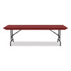 Adjustable Folding Tables, Rectangular, 60" X 30" X 22" To 32", Red Top, Black Legs, 4/pallet Adjustable Folding Tables, Rectangular, 60" X 30" X 22" To 32", Red Top, Black Legs, 4/pallet