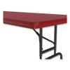 Adjustable Folding Tables, Rectangular, 60" X 30" X 22" To 32", Red Top, Black Legs, 4/pallet Adjustable Folding Tables, Rectangular, 60" X 30" X 22" To 32", Red Top, Black Legs, 4/pallet