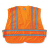 Glowear 8244psv Class 2 Expandable Public Safety Hook And Loop Vest, Polyester, X-large/2x-large, Orange Glowear 8244psv Class 2 Expandable Public Safety Hook And Loop Vest, Polyester, X-large/2x-large, Orange