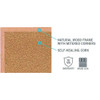 Natural Cork Bulletin Board With Wood Frame, 87.94" X 48.5", Tan Surface, Natural Oak Frame