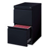 Full-width Pull 20 Deep Mobile Pedestal File, 2-drawer: File/file, Letter, Black, 15 X 19.88 X 27.75 Full-width Pull 20 Deep Mobile Pedestal File, 2-drawer: File/file, Letter, Black, 15 X 19.88 X 27.75