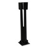 Shax 6190 Umbrella Stand, 1.65" Cylinder With Set Screw Clamp, Metal, 48 X 48 X 10, Black