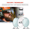Skullerz 8994 Anti-scratch/anti-fog Hard Hat Face Shield, Cap-style/safety Helmet Adapter, Clear Lens