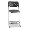 6600 Series Elephant Z-stool With Backrest, Supports Up To 500 Lb, 22" Seat Height, Black Seat, Black Back, Chrome Frame 6600 Series Elephant Z-stool With Backrest, Supports Up To 500 Lb, 22" Seat Height, Black Seat, Black Back, Chrome Frame