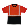 Glowear 8280bk Class 2 Performance T-shirt With Black Bottom, 4x-large Long, Orange Glowear 8280bk Class 2 Performance T-shirt With Black Bottom, 4x-large Long, Orange