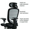Alera Minerva Ergonomic Mesh Swivel Task Chair, Supports Up To 275lb, 17.24 To 20.98 Seat Height, Gray Seat/back, Silver Base