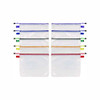 Poly Travel Pouch Set, 13.19" X 10.44", Assorted Colors, 10/pack Poly Travel Pouch Set, 13.19" X 10.44", Assorted Colors, 10/pack