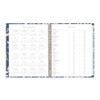 One Tree Planted Effie Weekly/monthly Planner, Floral Artwork, 11" X 8.5", Blue/peach/green Cover, 12-month (jan-dec): 2025