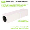 4-way Youth Pitcher's Box, 18" X 4"
