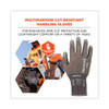 Proflex 7044 Ansi A4 Pu Coated Cr Gloves, Gray, Medium, 12 Pairs/pack
