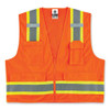 Glowear 8248z Class 2 Two-tone Surveyors Zipper Vest, Polyester, 4x-large/5x-large, Orange Glowear 8248z Class 2 Two-tone Surveyors Zipper Vest, Polyester, 4x-large/5x-large, Orange