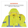 Glowear 8366 Class 3 Lightweight Hi-vis Rain Jacket, Polyester, X-large, Lime Glowear 8366 Class 3 Lightweight Hi-vis Rain Jacket, Polyester, X-large, Lime