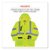 Glowear 8366 Class 3 Lightweight Hi-vis Rain Jacket, Polyester, X-large, Lime Glowear 8366 Class 3 Lightweight Hi-vis Rain Jacket, Polyester, X-large, Lime