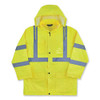Glowear 8366 Class 3 Lightweight Hi-vis Rain Jacket, Polyester, X-large, Lime Glowear 8366 Class 3 Lightweight Hi-vis Rain Jacket, Polyester, X-large, Lime