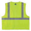 Glowear 8220z Class 2 Standard Mesh Zipper Vest, Polyester, 4x-large/5x-large, Lime