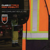 Glowear 8251hdz Class 2 Two-tone Hi-vis Safety Vest, 4x-large To 5x-large, Orange Glowear 8251hdz Class 2 Two-tone Hi-vis Safety Vest, 4x-large To 5x-large, Orange
