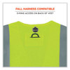 Glowear 8263frhl Class 2 Fr Safety Economy Hook And Loop Vest, Modacrylic Mesh/cotton, Small/medium, Lime