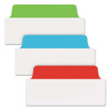 Ultra Tabs Repositionable Wide Tabs, 1/3-cut Tabs, Assorted Primary Colors, 3" Wide, 24/pack