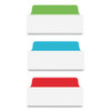 Ultra Tabs Repositionable Wide Tabs, 1/3-cut Tabs, Assorted Primary Colors, 3" Wide, 24/pack